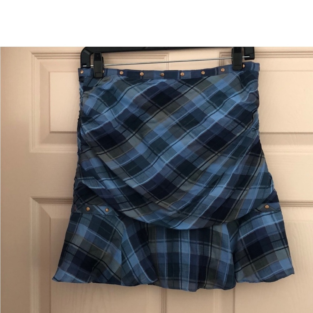 Veronica beard mini skirt with rushing